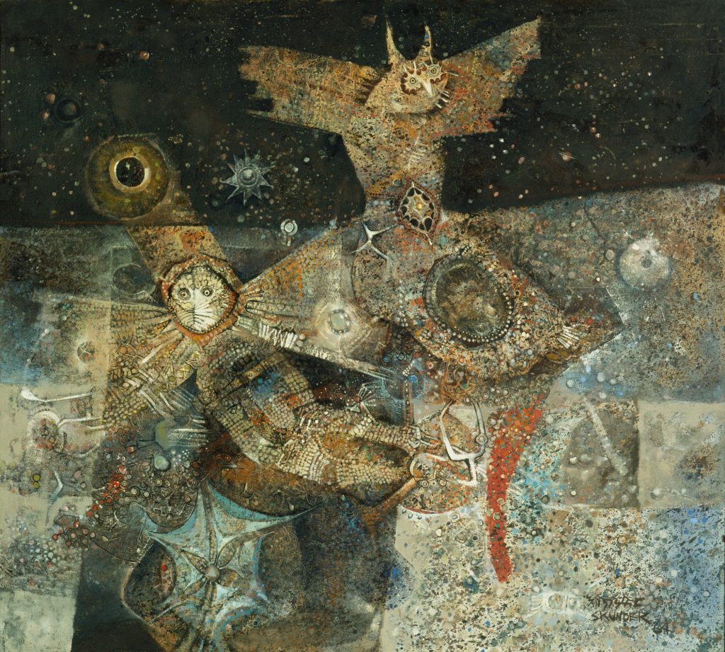 Skunder Boghossian Night Flight of Dread and Delight 1964 Painting