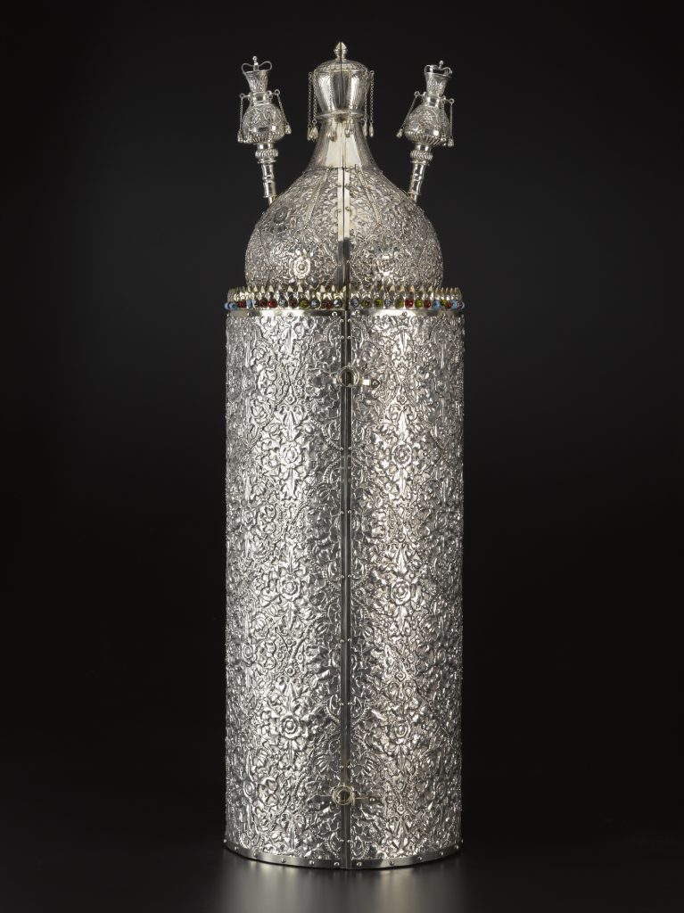 Torah Case with Finials and Pointer