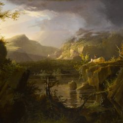 Thomas Cole 1826 Pintura de paisaje romántico