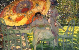 Frederick Friseke The Garden Parasol 1910