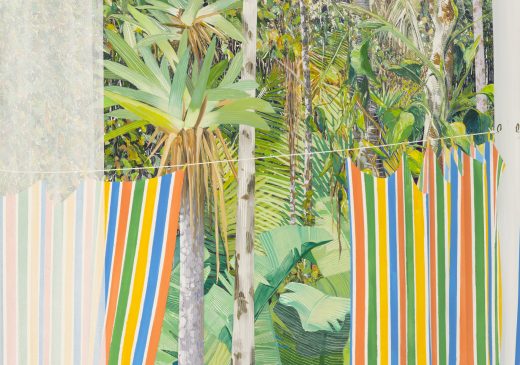 Maud Gatewood Jungle Camp 2000 Painting