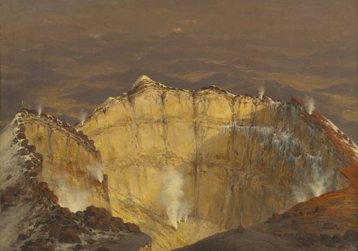 Gros 1883 Crater of Popocatépetl painting