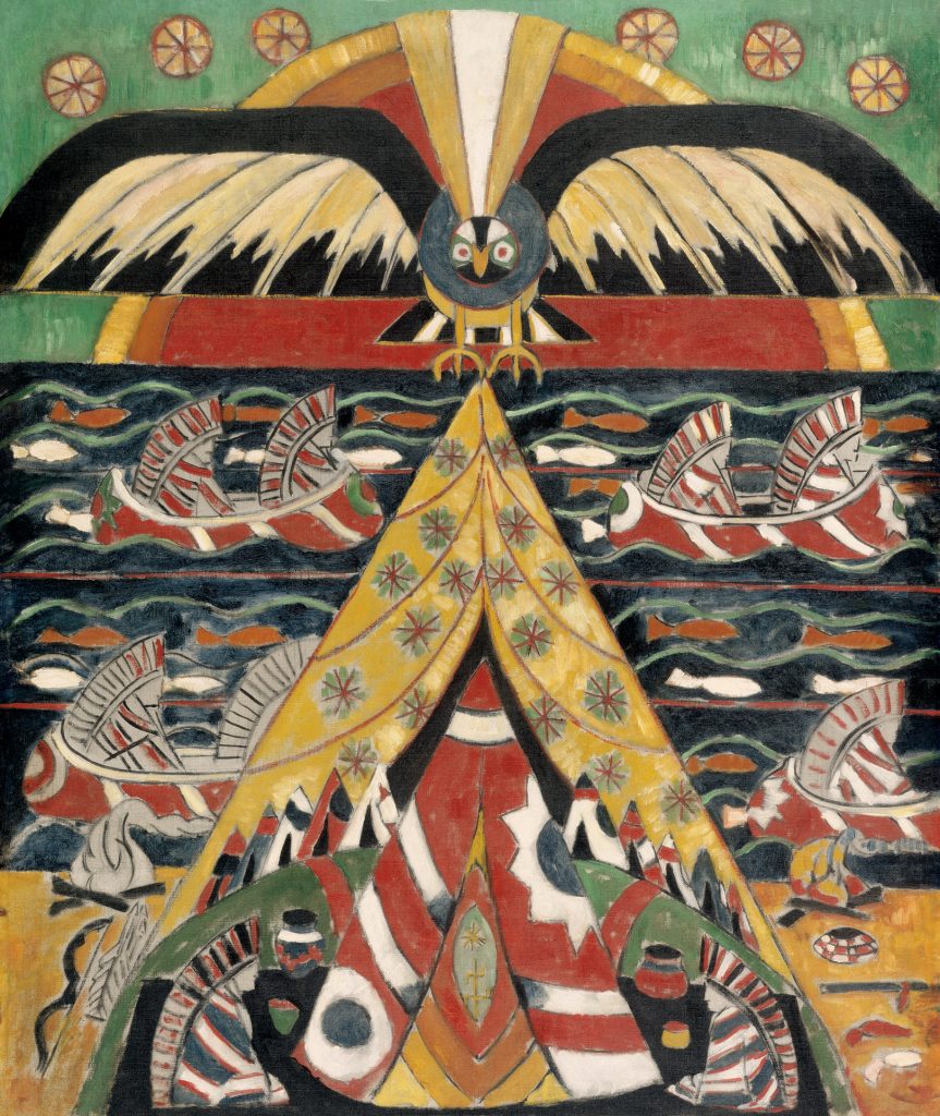 Marsden Hartley painting Indian Fantasy 1914