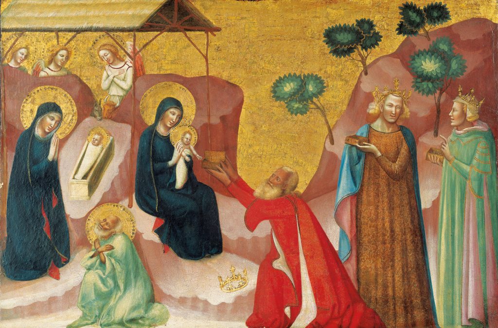 Pseudo di Francesco The Nativity and the Adoration of the Magi Painting