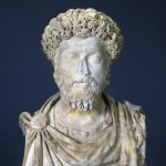 Roman Artist Portrait of the Emperor Marcus Aurelius 2nd Century Sculpture