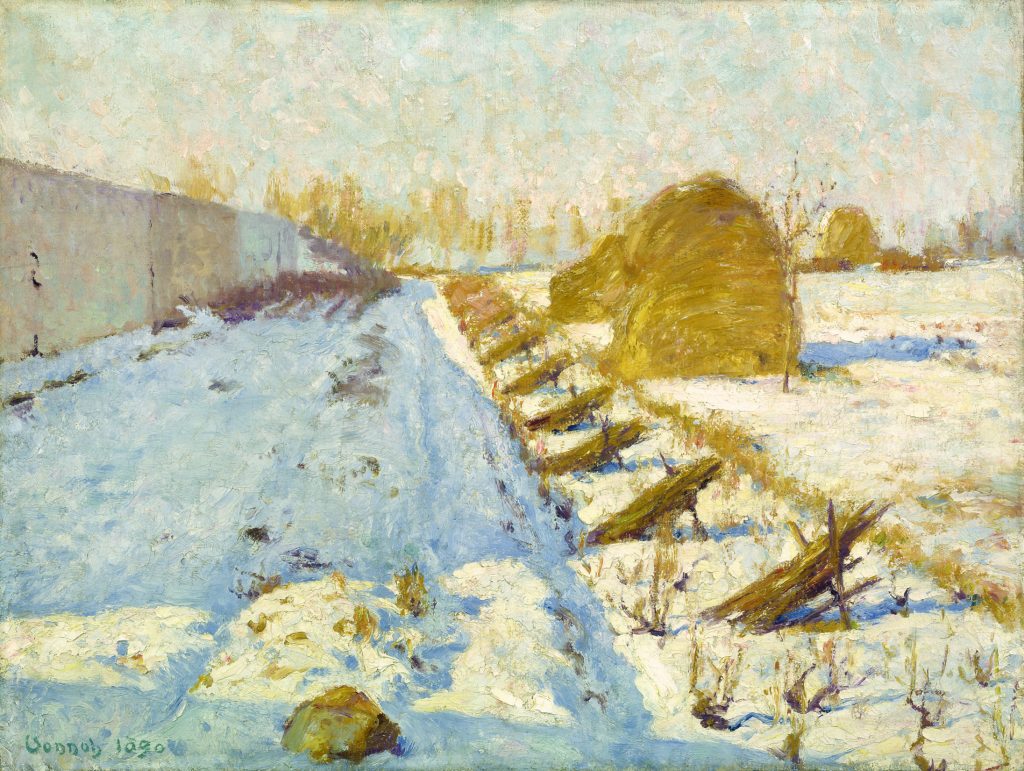 Robert Vonnoh Winter Sun and Shadow 1890 Painting