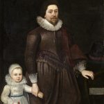 William, Lord Cavendish, posteriormente segundo conde de Devonshire (1591-1628), y su hijo