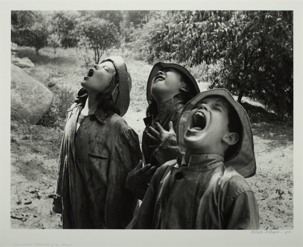 Children Singing in the Rain by Barbara Morgan