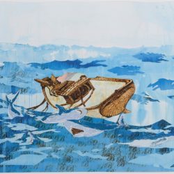 La corriente del Golfo (después de Winslow Homer) por Stacy Lynn Waddell