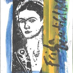 Frida-inspired Artist Trading Card ATC
