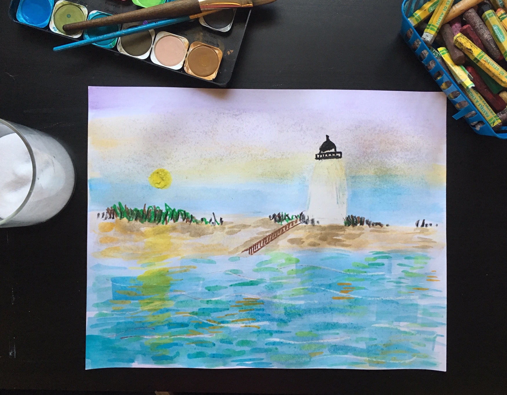 Monet inspired watercolor