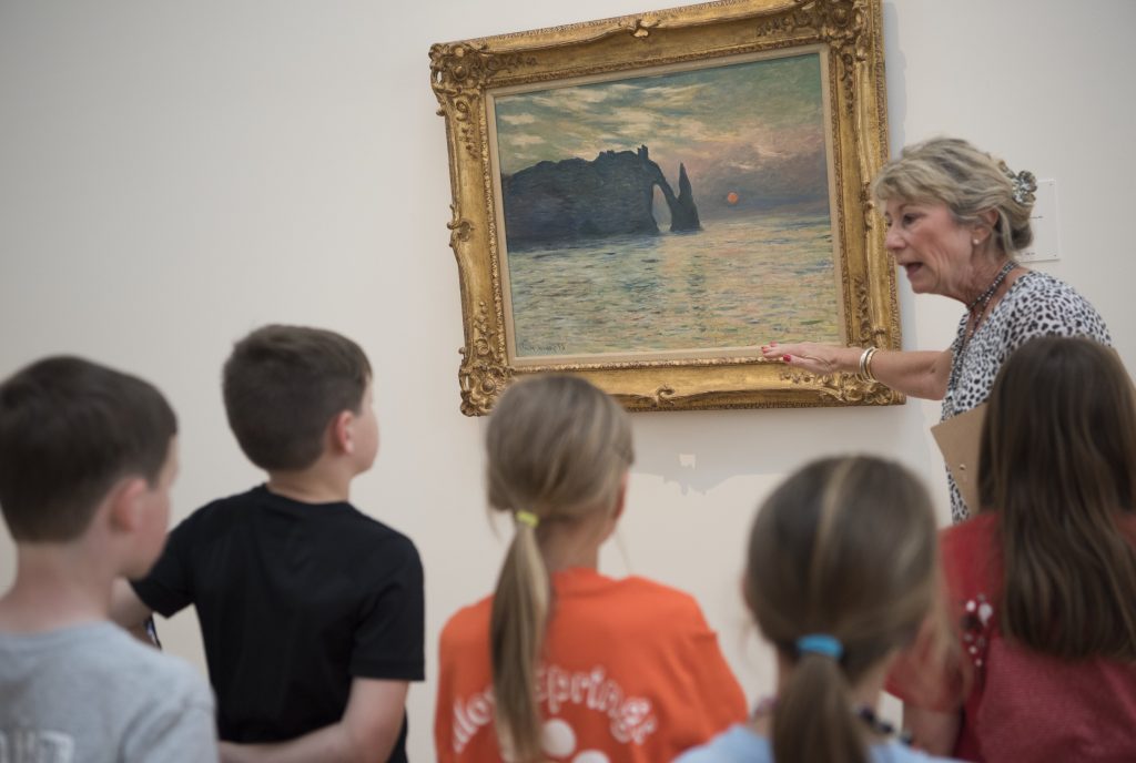Gallery Discussion of Monet's Cliff at Etretat