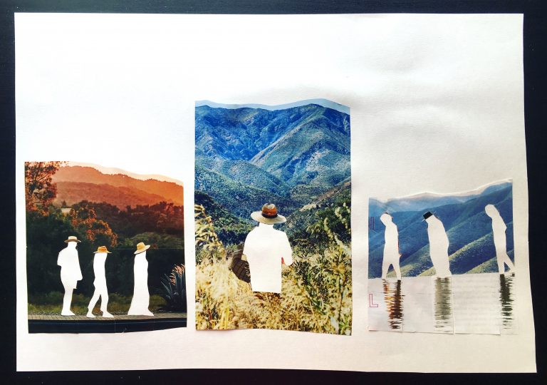Negative space collage