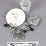 Numerous small pieces that have fallen off of the NCMA’s Kiefer artwork.