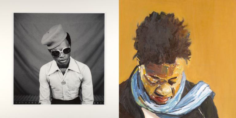 Combined image of two self portraits