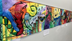 Image of colorful student artwork