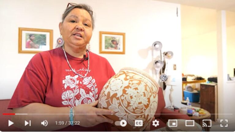 Screenshot of the video interview with Senora Lych