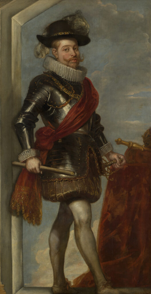 A 17th century oil painting of King Philip III of Spain by Cornelis de Vos