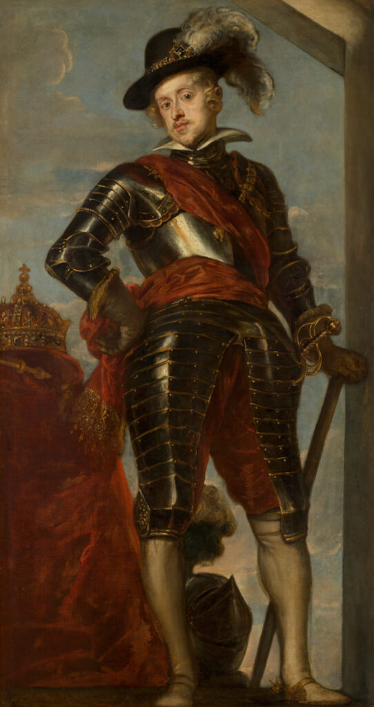 A 17th century oil painting of King Philip IV of Spain by Cornelis de Vos